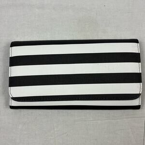 Kut From The Kloth Black & White Striped Wallet
